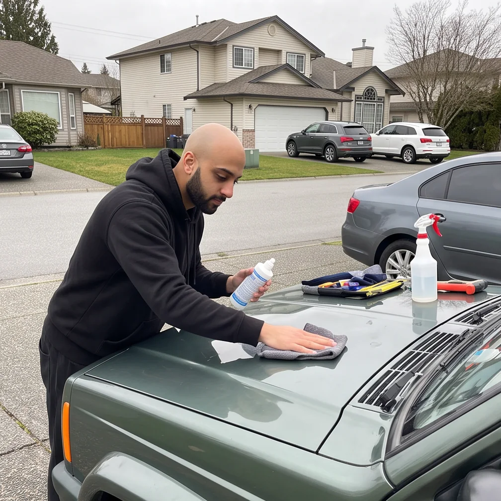 Inspection and written estimate during ceramic coating in Chilliwack, BC