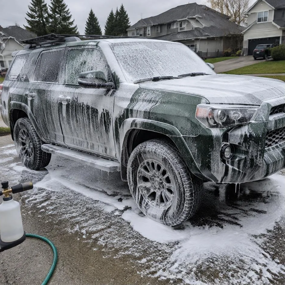 Exterior Detailing process by a mobile detailer in Chilliwack, BC