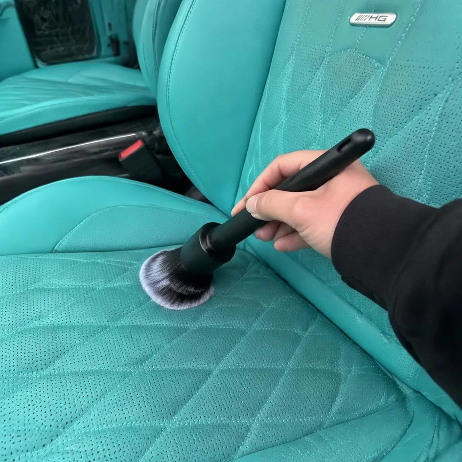 Leather, plastics and vents during interior detailing in Chilliwack, BC
